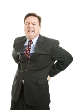 Businessman with Backache clipart