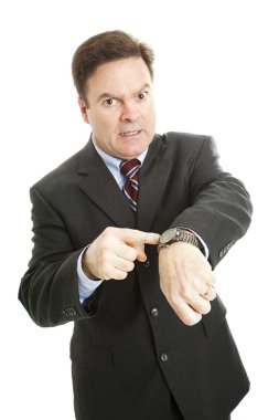 Impatient Businessman clipart