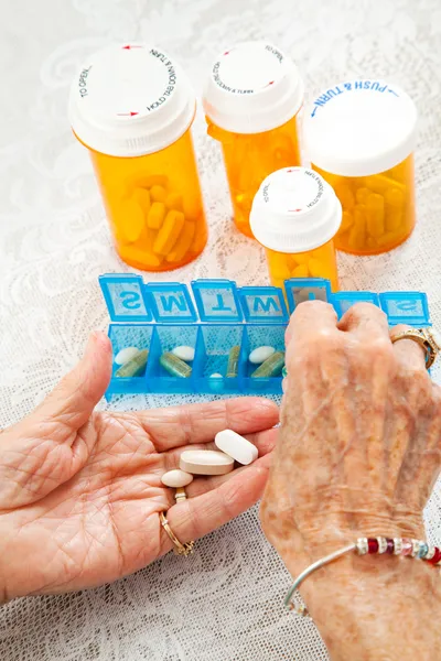Válogatás a tabletták — Stock Fotó