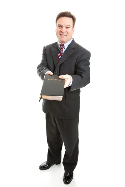 Christian Missionary or Bible Salesman — Stock Photo, Image
