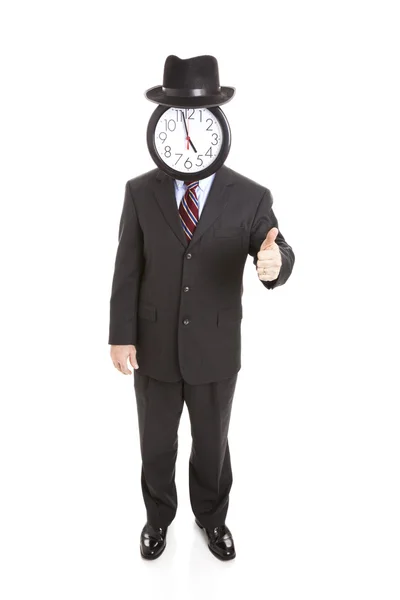 Anonieme zakenman volledige lichaam - thumbsup — Stockfoto
