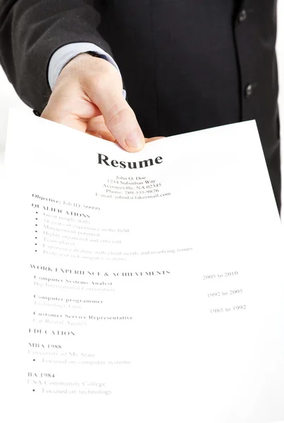 Job search - hervatten — Stockfoto