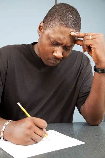 Adult Student with Test Anxiety — Stock Photo, Image