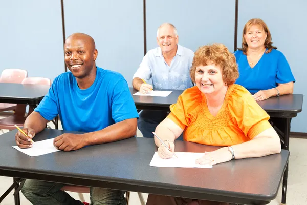 Happy Smiling Adult Education Class — Stock Photo, Image