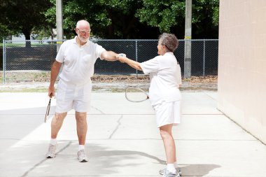 Senior Sportsmanship - Racquetball clipart