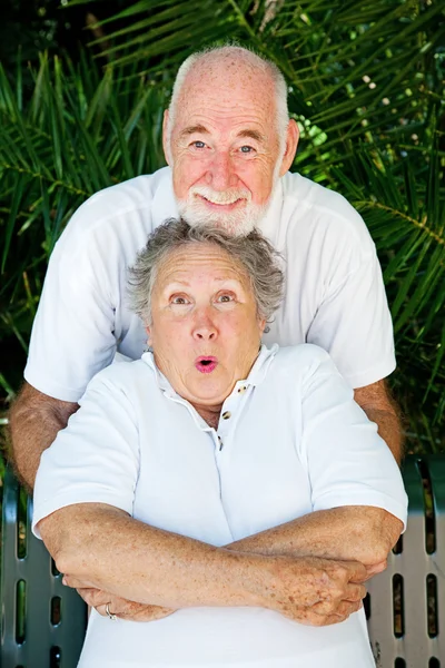Playful Couple - Tickling — Stock Photo, Image