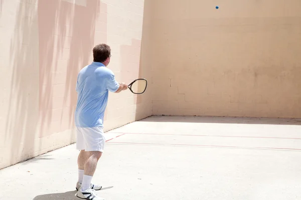 Gracz racquetball — Zdjęcie stockowe