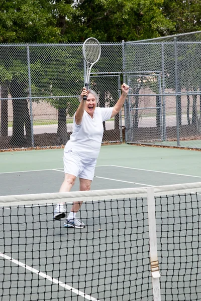 勝利 - テニス選手 — ストック写真