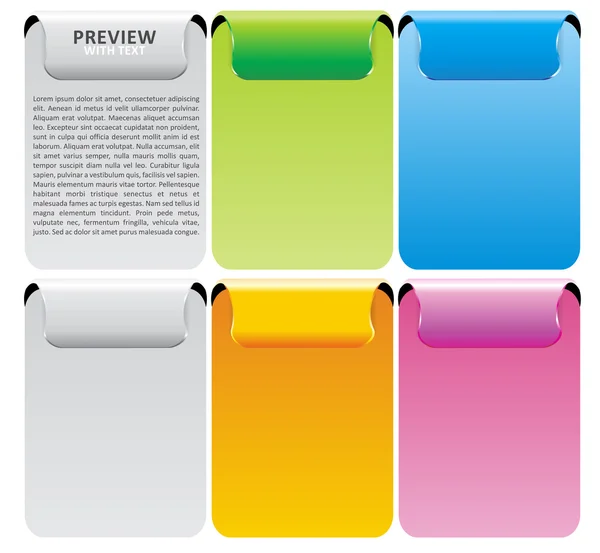 Set de banner vectorial de color — Archivo Imágenes Vectoriales