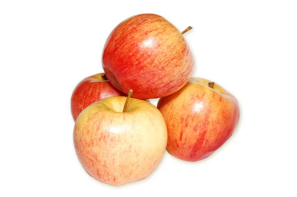 Frische saftige Äpfel isoliert — Stockfoto