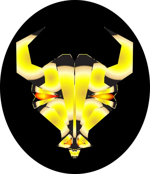 stock vector Metallic bull