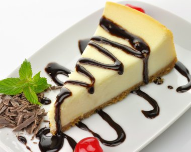 çikolata soslu Cheesecake