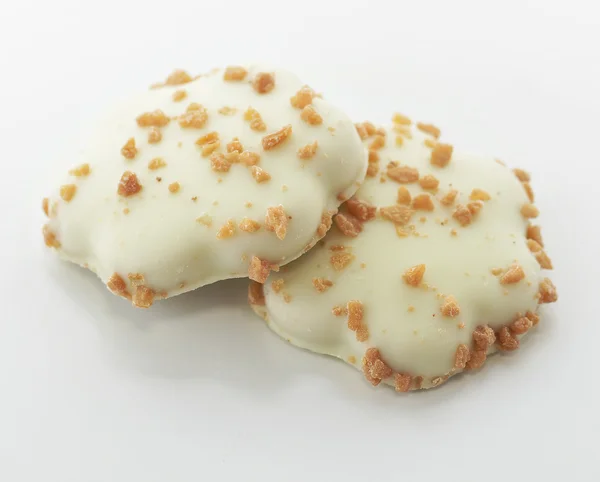 Beyaz çikolatalı kurabiye — Stok fotoğraf