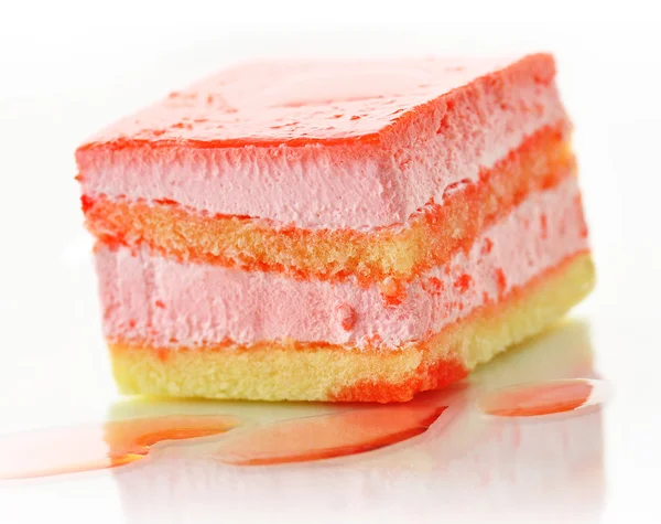Strawberry flavored layer cake — Stock Photo, Image