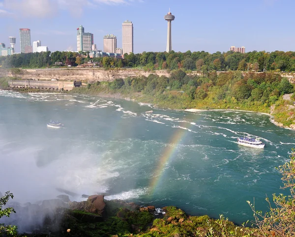 Regenbogen über dem Niagara-Fluss — Stockfoto