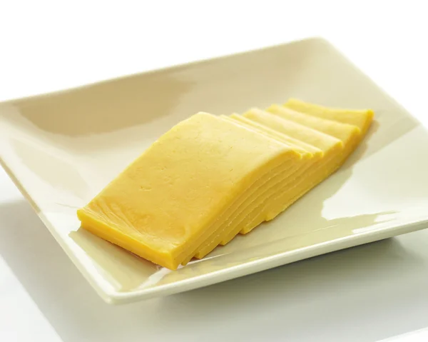 Rebanadas de queso — Foto de Stock