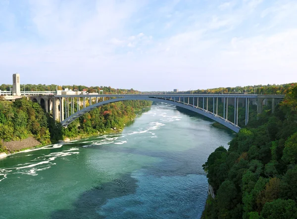 Duhový most - niagara falls, Spojené státy americké — Stock fotografie