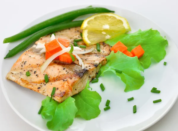 Grilled salmon fillet — Stock Photo, Image