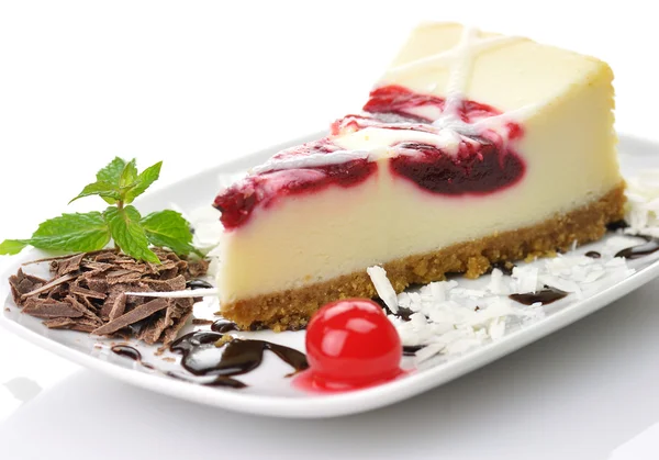 Cherry Cheesecake — Stock Fotó
