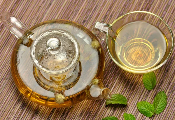 Green tea set — Stock Photo, Image