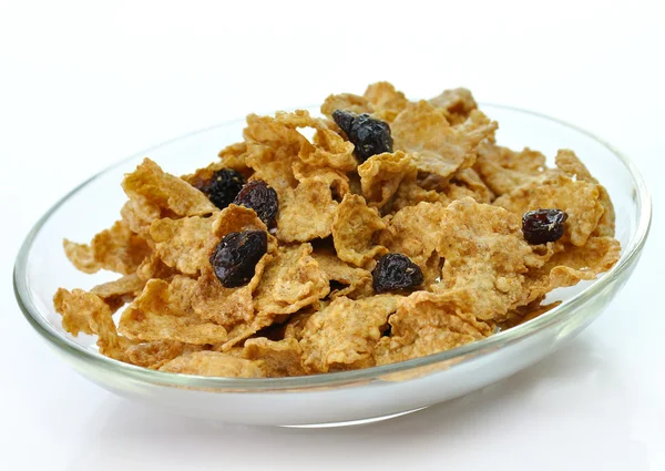 Bran and raisin cereal — Stock Photo, Image