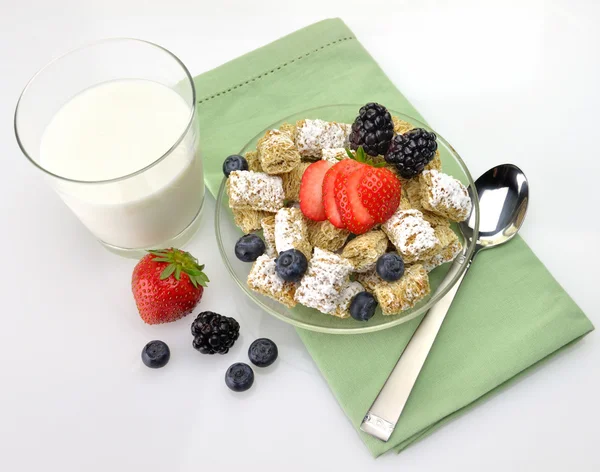 Healthy breakfast,Shredded Wheat Cereal — Stock Photo, Image