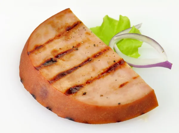 Sliced grilled ham — Stock Photo, Image