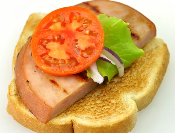 Sandwich con prosciutto alla griglia — Foto Stock