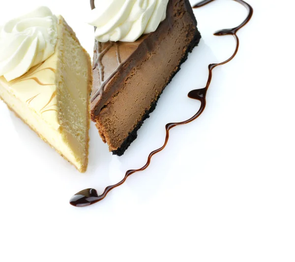 Φέτες του cheesecake — Φωτογραφία Αρχείου