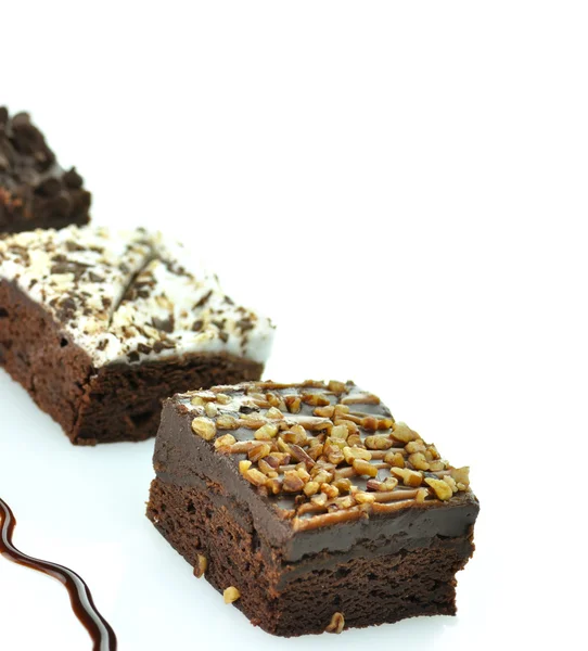 Brownies på nära håll — Stockfoto