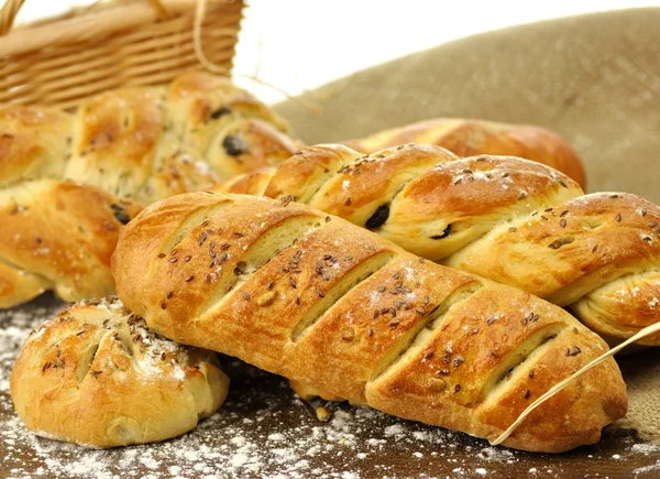Fresh homemade bread assortment — Stock Photo, Image