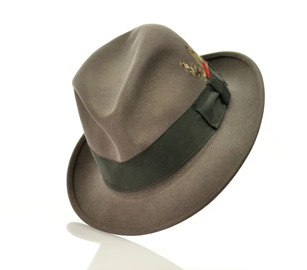Vintage gray hat — Stock Photo, Image