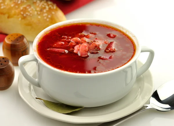 Beet soup — Stock Photo, Image