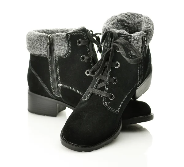Black female boots — Stock Photo, Image