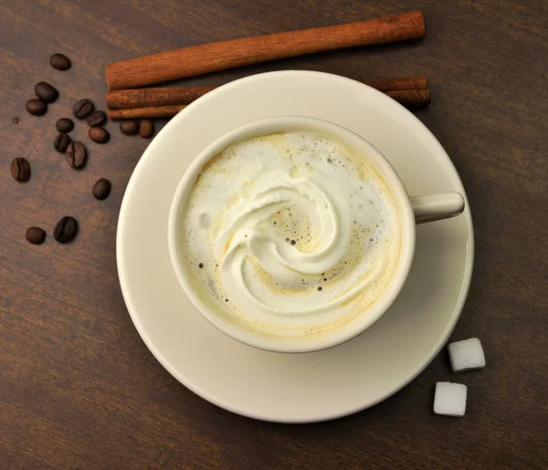 Krema ve şekerli kahve — Stok fotoğraf