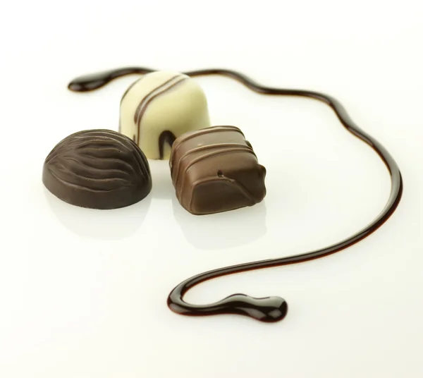 Chocolate candies assortment — Stock Photo, Image