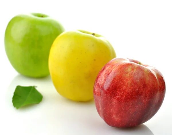 Green, red and yellow apples — Stock Photo, Image