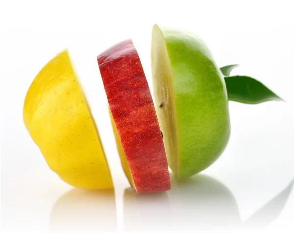 Tranches de pomme colorées — Photo