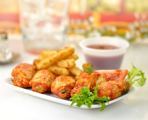 Hot chicken wings — Stock Photo, Image