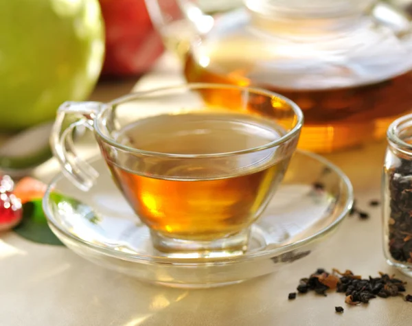 Čerstvý zelený čaj — Stock fotografie