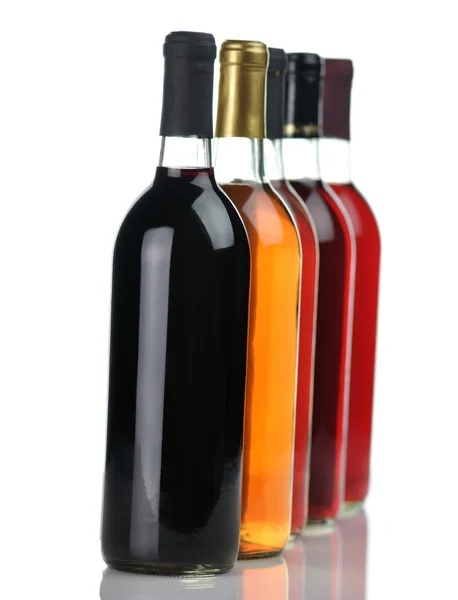 Sortiment av vinflaskor — Stockfoto