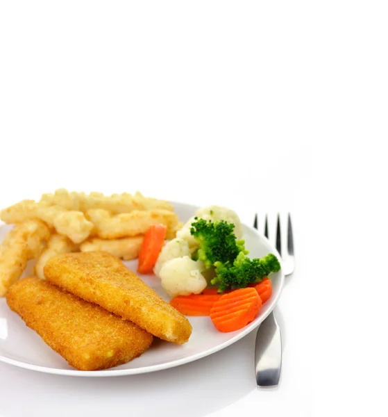 Rybí filé večeře — Stock fotografie