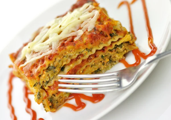 Lasagne met groenten — Stockfoto