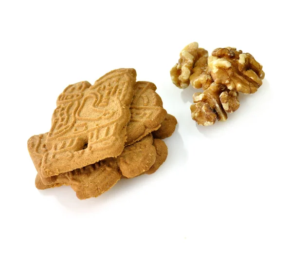 Kořeněné cukroví s ořechy — Stock fotografie