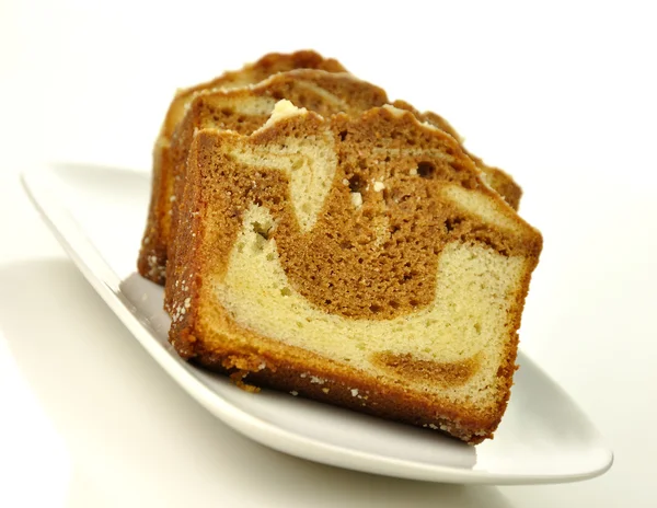 Cinnamon swirl loaf sliced cake — Stock Photo, Image