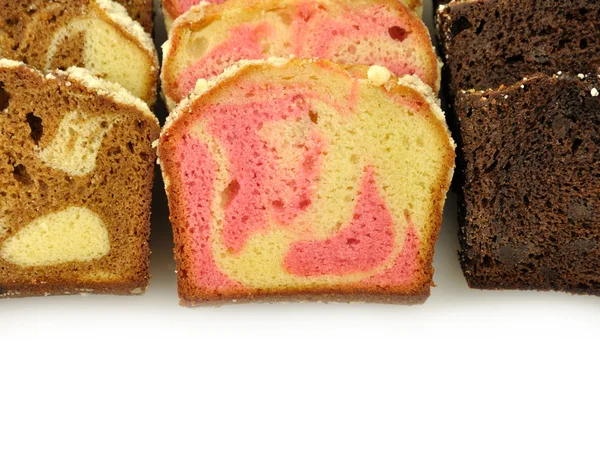 パン ケーキのスライスの品揃え — ストック写真