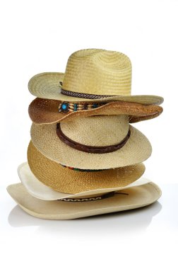 Straw hats clipart