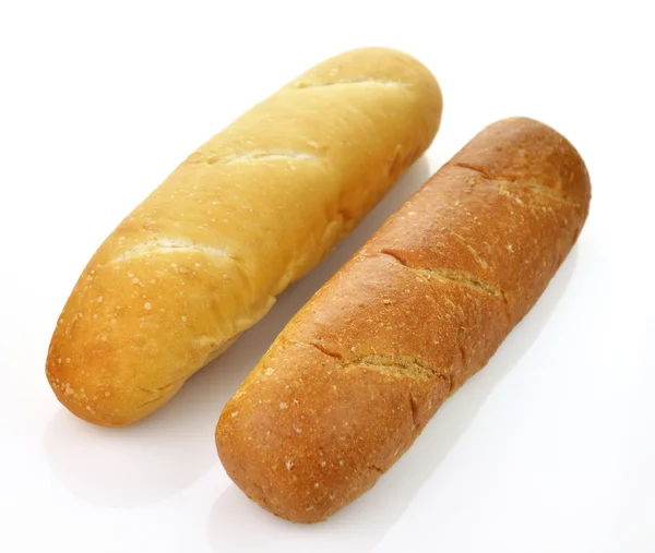Λευκό και σκούρο καρβέλι ψωμί — Φωτογραφία Αρχείου