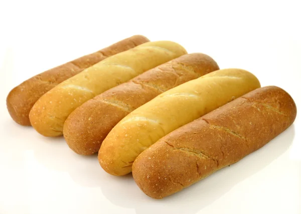 Biały i ciemny bochenek chleba — Zdjęcie stockowe