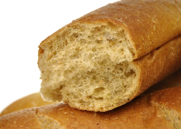White and dark loaf of bread — Stock Photo, Image